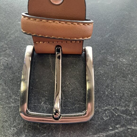 PW Shoes Black/Brown Leather Belt Sz: XL (44-46) #116 - Picture 2 of 4